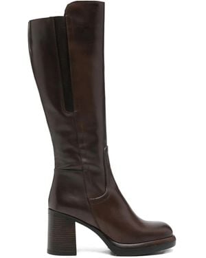 Progetto Stiefel mit Blockabsatz - Schwarz