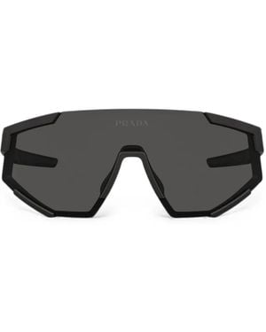 Prada Geometric-Frame Sunglasses - Black
