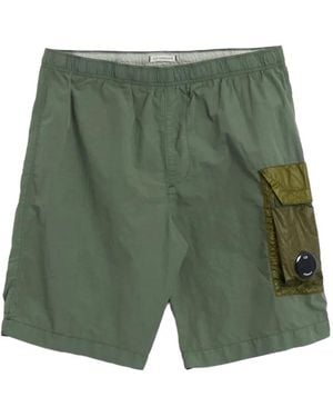 C.P. Company レンズディテール トランクス水着 - グリーン