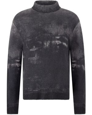 Roberto Cavalli Turtleneck Wool Sweater - Gray