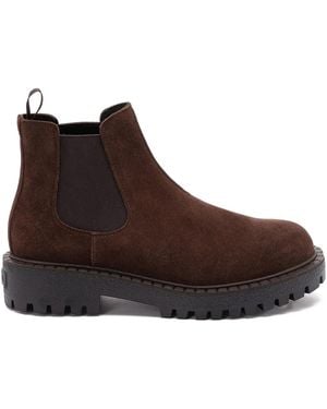 Prada Chelsea-Boots aus Wildleder - Braun