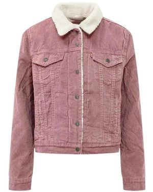Levi's Original Sherpa Trucker Cordjacke - Pink