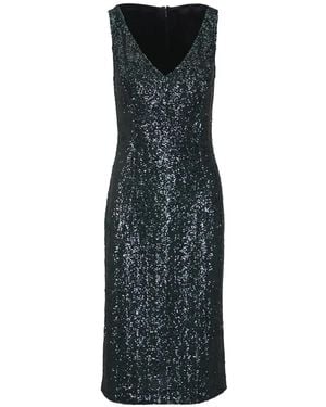 Michael Kors Sequin-Embellished Sleeveless Dress - Blue