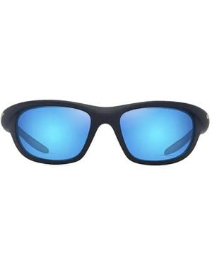 Maui Jim Haulani Rectangle-Frame Sunglasses - Blue