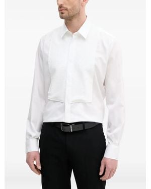 Karl Lagerfeld Textured-bib Shirt - ホワイト