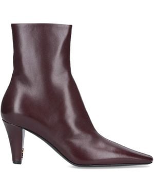 Saint Laurent Botas de cuero - Morado