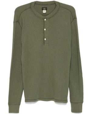Ralph Lauren Henley-Oberteil aus Waffelstrick - Grün