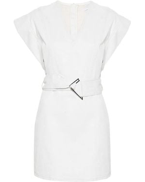 IRO Dorama Short-Sleeve Dress - White