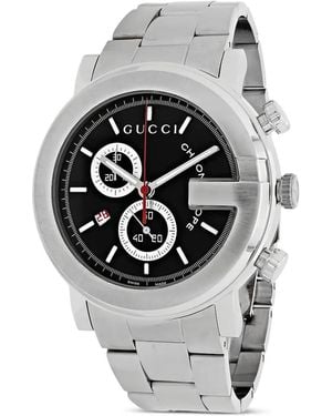 Gucci Logo-Detail 44Mm Watch - Grey