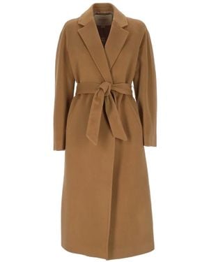 Chiarulli Belted Notch-Lapels Coat - Natural