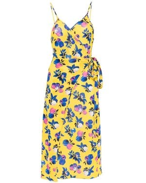 Coperni Floral Print Midi Dress - Yellow