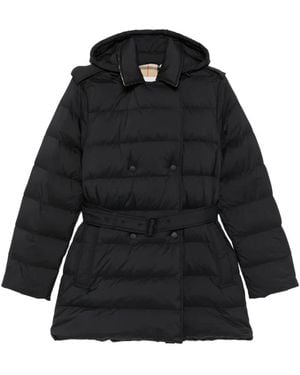 Burberry Jas Met Ceintuur - Zwart