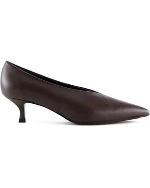 Notabene 40Mm Gaia Pointed-Toe Court Shoes - Brown