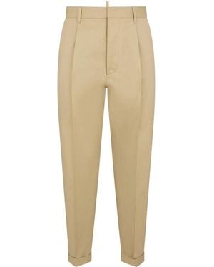 DSquared² One Pleat Pant - Natural