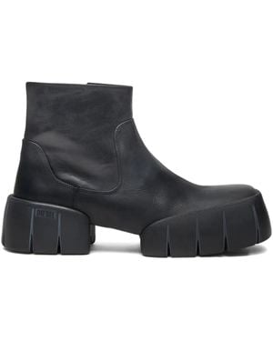 DIESEL D-tex-oiled レザーブーツ - ブラック