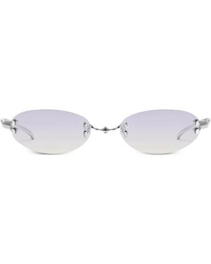 Gentle Monster Lunettes De Soleil Furi 02 À Monture Ovale - White