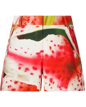 Tory Burch Camp Shorts Mit Blumen-Print - Rot
