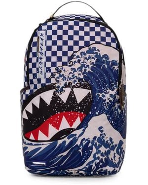 Sprayground Ichimatsu-Moyō Camokawa Backpack - Blue