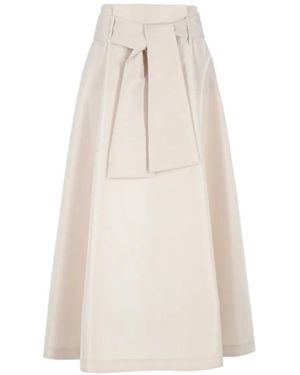 D.exterior Tie Skirt - White