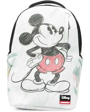 Sprayground X Disney Old School Mickey Sketch Rucksack - Weiß