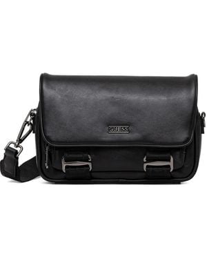 Guess Boston Satchel Bag - Black