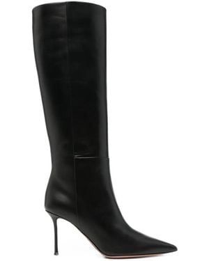 Aquazzura Pointed-Toe Stiletto-Heel Boots - Black