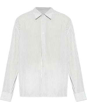 Officine Generale Stripe-Pattern Shirt - White