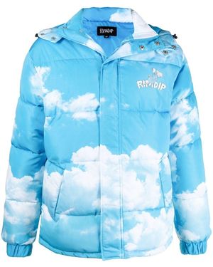 RIPNDIP Plimífero Heaven and Hell con estampado de nubes - Azul