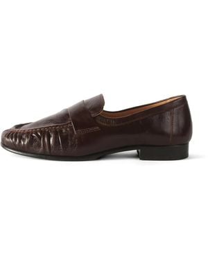 Rejina Pyo Ruched Leather Loafers - White