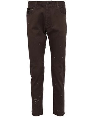 Undercover Embroidered Design Jeans - Gray