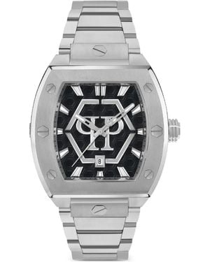 Philipp Plein Montre Hexagon Phantom Tonneau 44 Mm - Grey