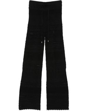 ERMANNO FIRENZE Drawstring Trousers - Black