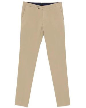 PT Torino Belt-Loop Pocket Trousers - Natural