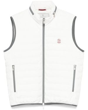 Brunello Cucinelli Padded Vest - White