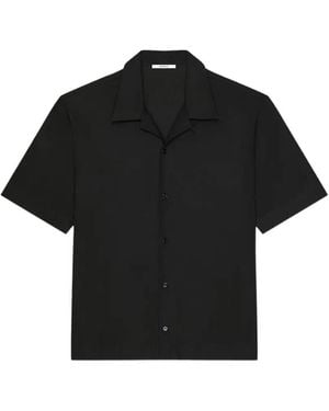 Givenchy Camicia A Maniche Corte Con Logo - Nero