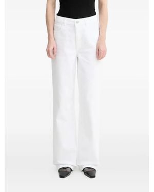 Gestuz Logo-Patch Jeans - White