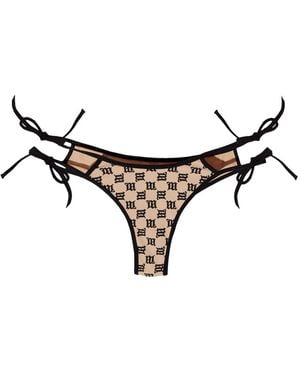 MISBHV Monogram Bikini Bottoms - Natural