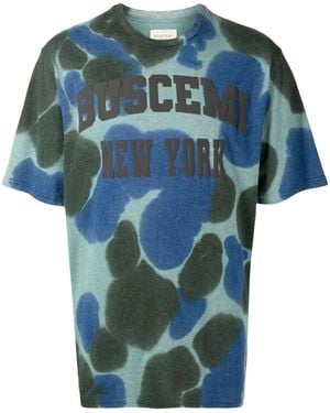 Buscemi T-Shirt Con Fantasia Tie-Dye - Blu