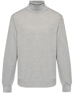 Theory Roll-Neck Jumper - Grey
