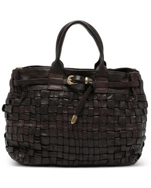 Campomaggi Penelope Leather Tote Bag - Black