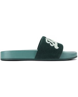 Kurt Geiger Suede Slides - Green