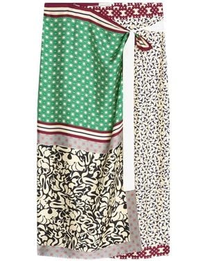 Dries Van Noten Printed Skirt - Green