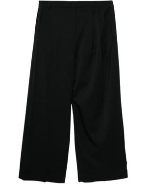 Pushbutton Hose mit Bundfalten - Schwarz