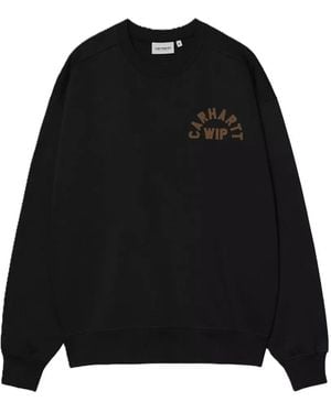 Carhartt Arch Script Logo-Embroidered Sweater - Black
