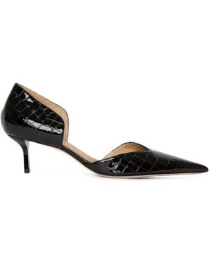Victoria Beckham Victoria Angle D'Orsay Heeled Court Shoes - Black