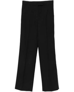 Moncler Concealed-Fastening Flared Trousers - Black