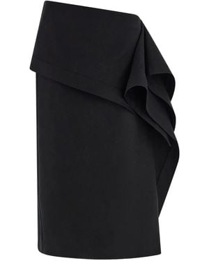 Ferragamo Jupe À Design Asymétrique - Noir