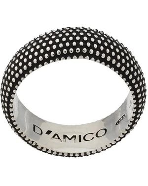 D'Amico Thick Embossed Ring - Metallic