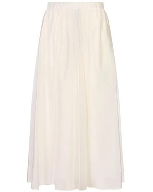 MEIMEIJ Elasticated-Waist Gathered Palazzo Trousers - White
