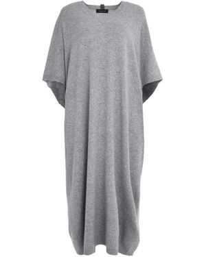 Fabiana Filippi V-Neck Virgin Wool Dress - Gray